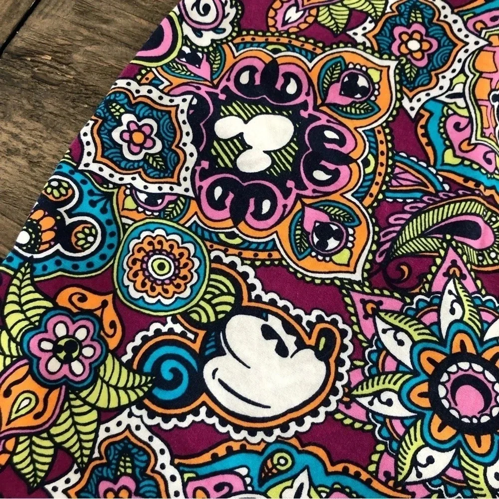 Disney Parks Womens US Large Purple‎ Paisley Hidden Mickey Lounge PJ Pants Mouse - Picture 5 of 6